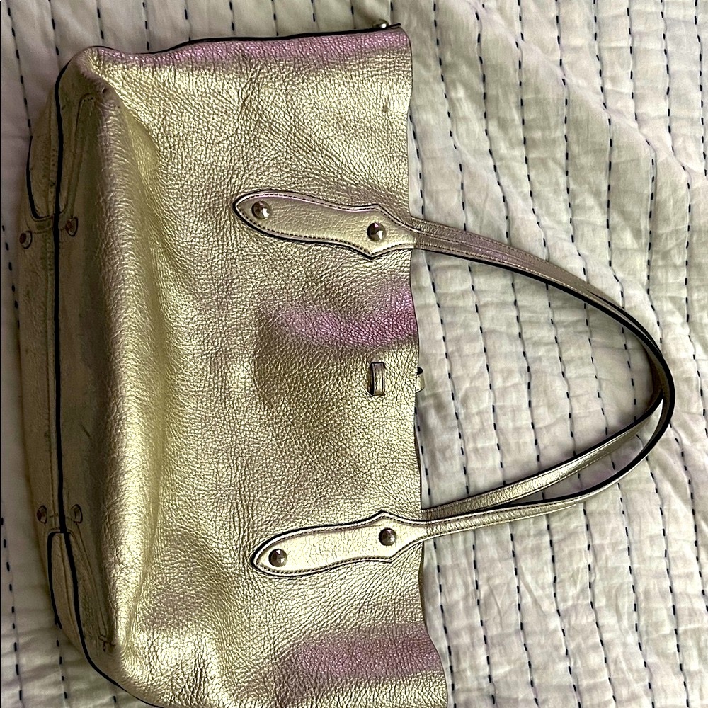 Annabel Ingall Metallic Gold Tote Bag